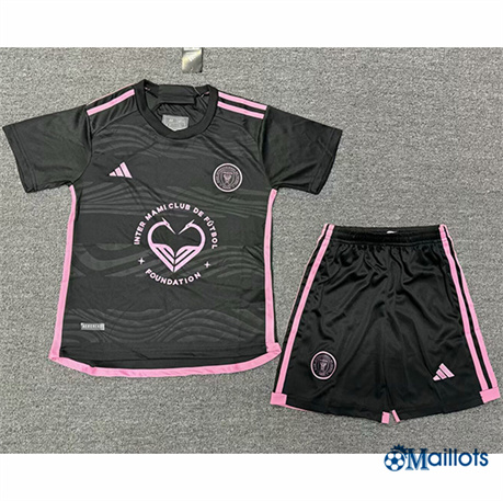 Grossiste Maillot football Inter Miami Enfant heart-shaped Noir 2024-2025