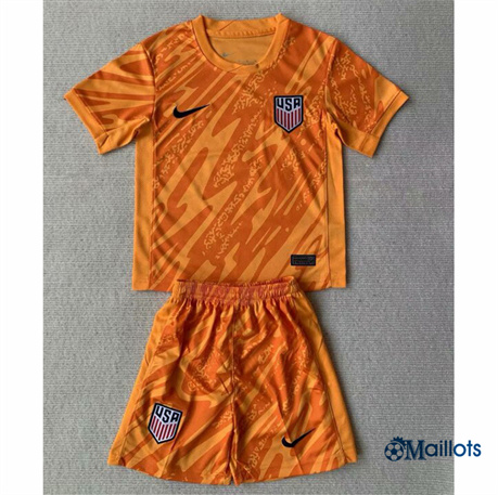 Grossiste Maillot football États-Unis Enfant Orange 2024-2025