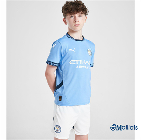 Grossiste Maillot foot Manchester City Enfant Domicile 2024-2025