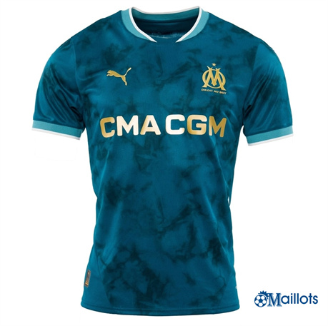 Grossiste Maillot foot Marseille OM Exterieur Bleu 2024-2025