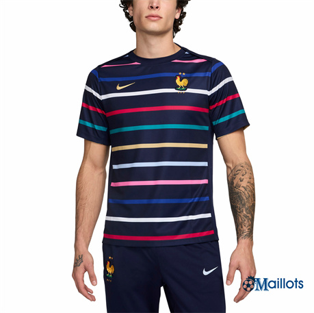 Grossiste Maillot football France blue 2024-2025