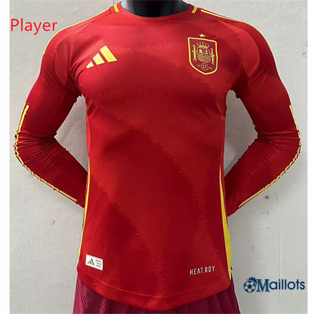 Grossiste Maillot football Espagne Player Domicile Manche Longue 2024-2025