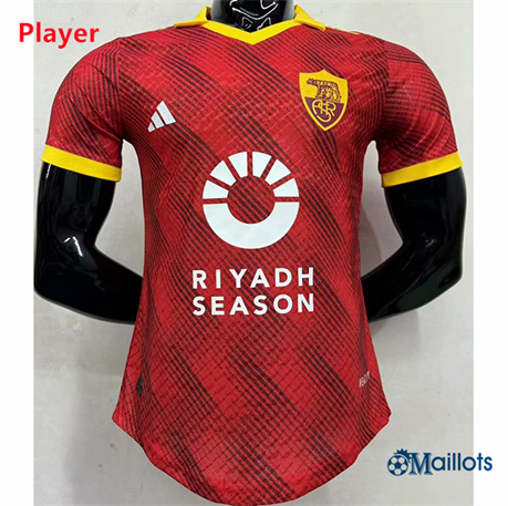 Grossiste Maillot foot AS Roma Player red 2024-2025