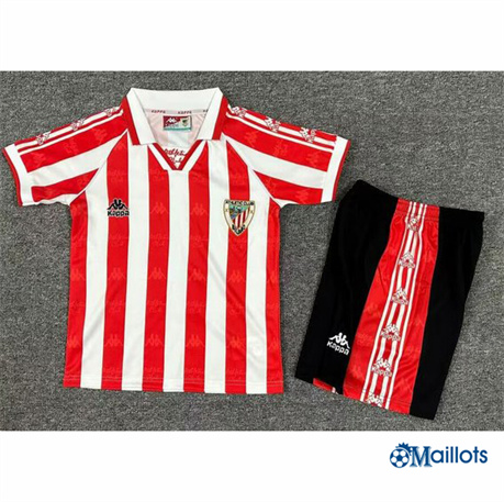 Grossiste Maillot foot Rétro Athletic Bilbao Enfant Domicile 1995-97