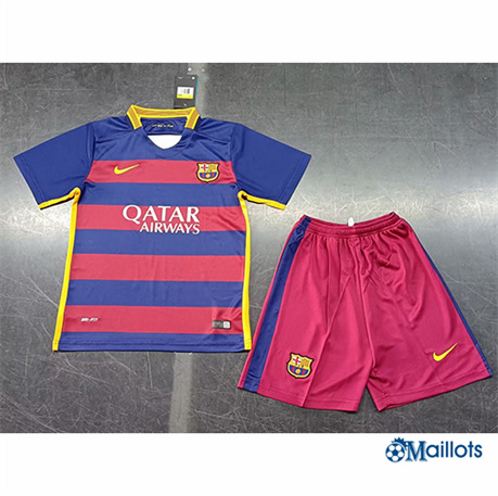 Grossiste Maillot football Rétro FC Barcelone Enfant Domicile 2015-16
