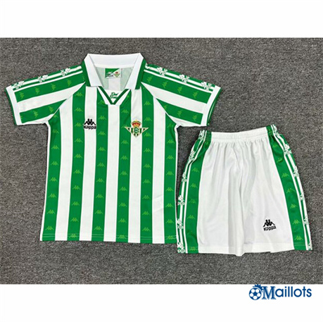 Grossiste Maillot foot Rétro Real Betis Enfant Domicile 1995-97