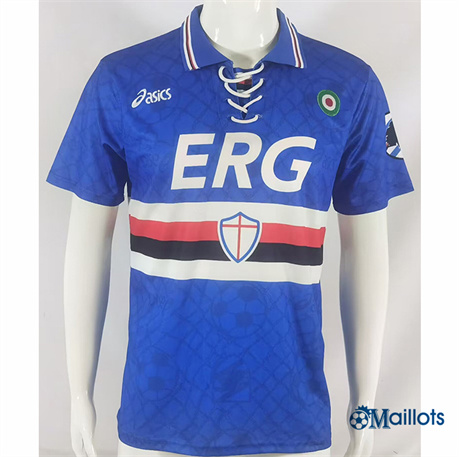 Grossiste Maillot football Rétro Sampdoria Domicile 1994-95