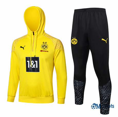 Grossiste Survetement Borussia Dortmund à capuche Homme jaune 2024-2025