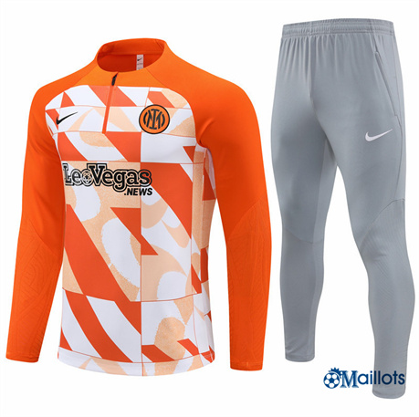 Grossiste Survetement Inter Milan Enfant & Junior couleur orange 2024-2025