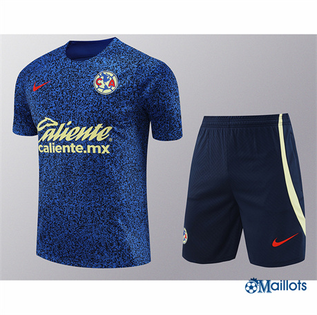 Grossiste Maillot football América et Shorts Ensemble Training bleu 2024-2025