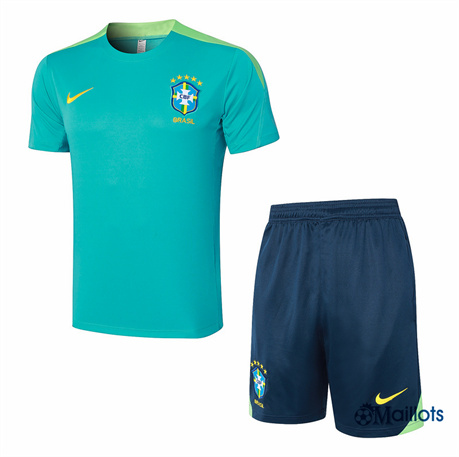 Grossiste Maillot foot Brésil et Shorts Ensemble Training lac bleu 2024-2025