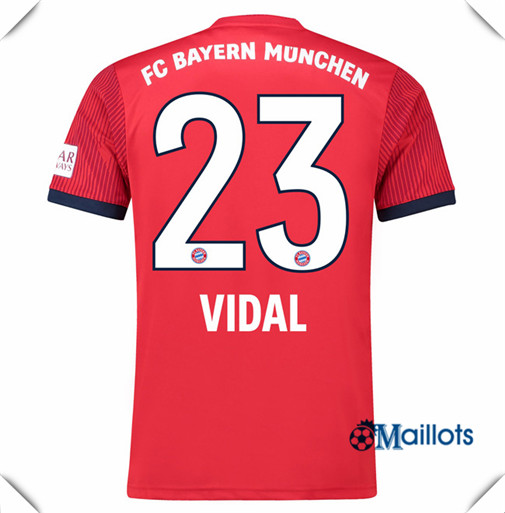 Maillot Bayern Munich football Domicile 23 Vidal 2018