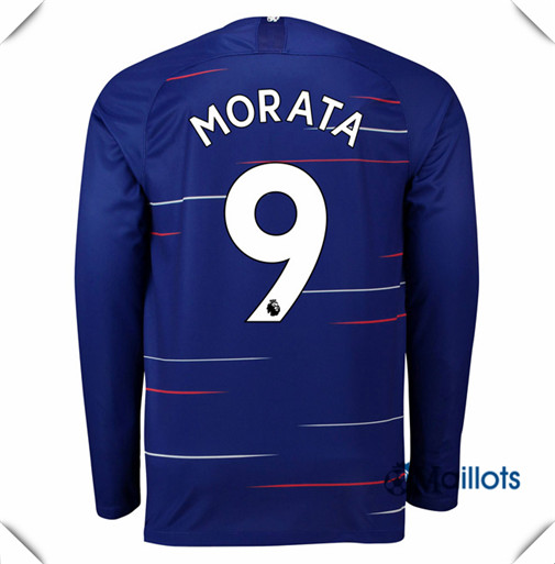 Maillot Chelsea football Domicile 9 Morata Manche Longue 2018