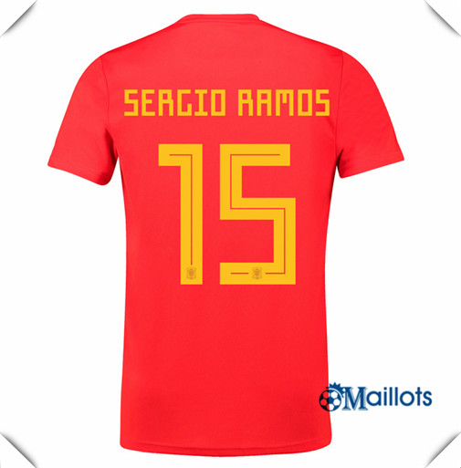 Maillot Nationale Espagne football Domicile 15 Ramos 2018