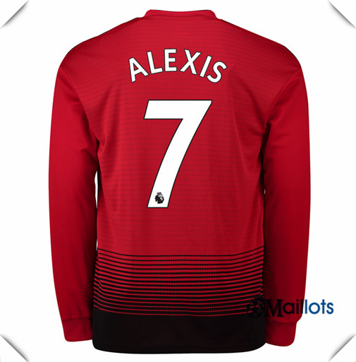 Maillot Manchester United football Domicile 7 Alexis Manche Longue 2018