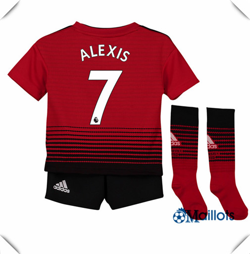 Maillot foot Enfant Manchester United Domicile 7 Alexis 2018