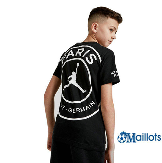 Grossiste Maillot de football PSG Jordan Junior Entraînement Logo Noir pas cher