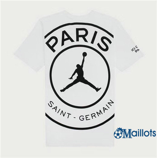 Grossiste Maillot de football PSG Jordan Entraînement Logo Blanc pas cher