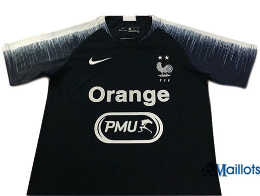 Ensemble Thaïlande Maillot foot France Enfant set Entraînement Bleu Marine 2019/2020 pas cher