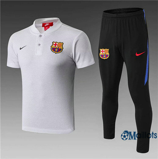 Maillot football FC Barcelone polo Training Gris 2018/2019