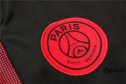 Thaïlande Maillot football PSG Jordan Entraînement Noir/Rouge 2018/2019 pas cher