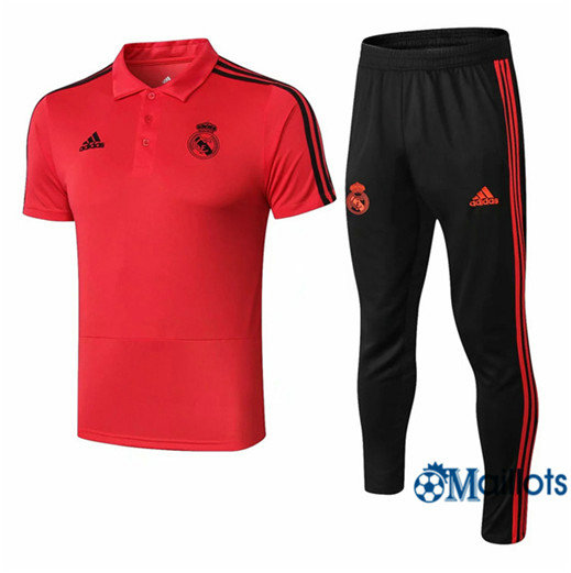 Maillot football Real Madrid POLO Training Rouge 2018/2019