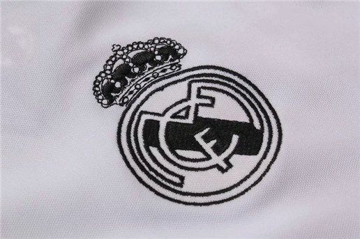 Grossiste Maillot foot Real Madrid POLO Entraînement Blanc 2018/2019 pas cher