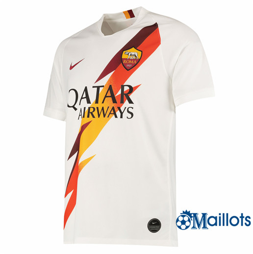 Maillot foot AS Roma Exterieur Blanc 2019 2020