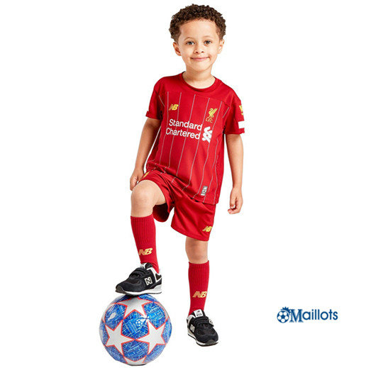 Ensemble Maillot foot FC Liverpool Enfant Domicile Rouge 2019 2020
