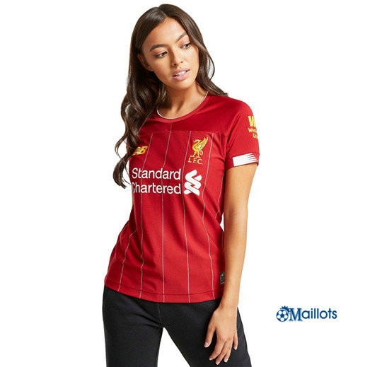 Maillot foot FC Liverpool Femme Domicile Rouge 2019 2020