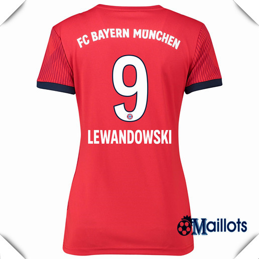 Maillot foot Bayern Munich Femme Domicile 9 Lewandowski 2018