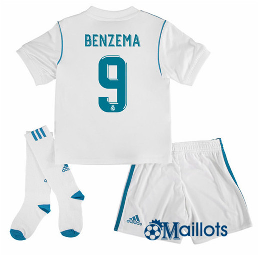 Ensemble foot Real Madrid Enfant Domicile Benzema 9 2017 2018