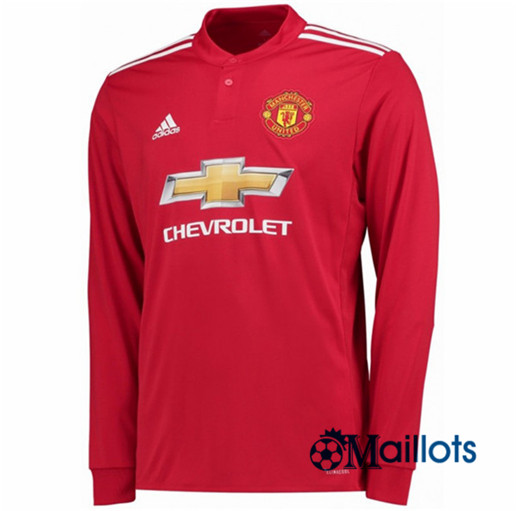 Maillot Manchester United Domicile Manches Longues 2017 2018