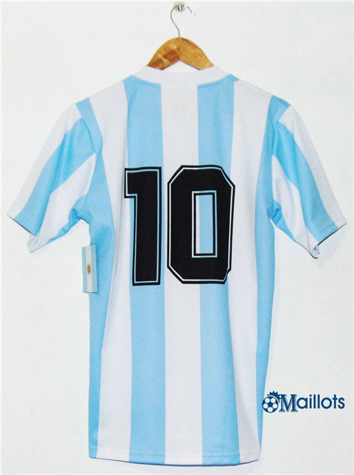Maillot Rétro foot Argentina Domicile (10 Maradona) 1986