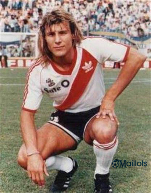 Foot Vintage Maillot  River Plate Domicile 1986 pas cher