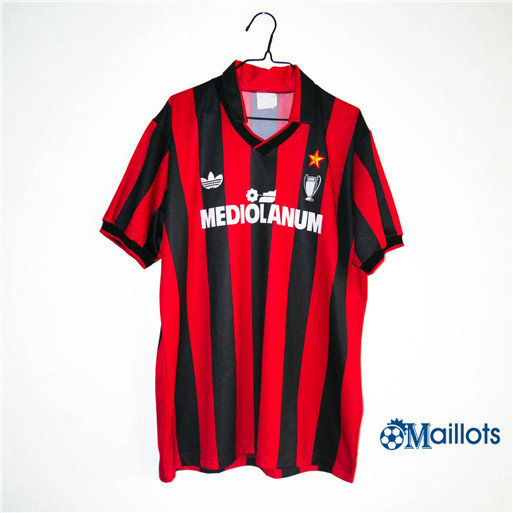 Maillot sport Vintage Milan AC Domicile 1990-91