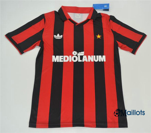 Maillot sport Vintage Milan AC Domicile 1991-92