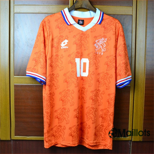 Thaïlande Maillot Rétro foot Pays Bas Domicile (10 Bergkamp) 1994 pas cher