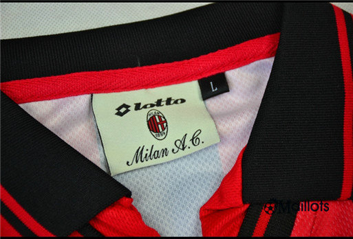 Thaïlande Maillot sport Vintage Milan AC Domicile 1996-1997 pas cher