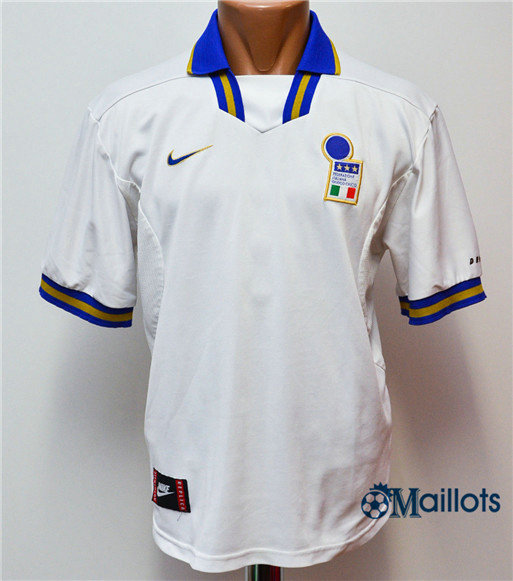 Maillot sport Vintage Italie Exterieurs Blanc 1996