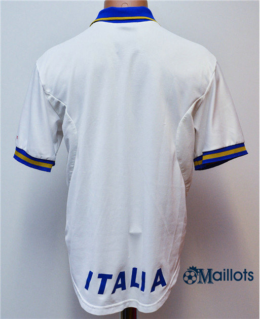 Thaïlande Maillot sport Vintage Coupe du Europe Italie Exterieurs Blanc 1996 pas cher