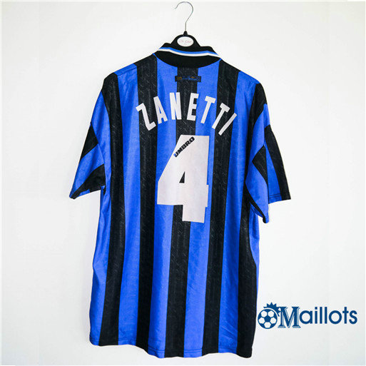 Maillot sport Vintage Inter Milan Domicile (4 Zanetti) 1997-98