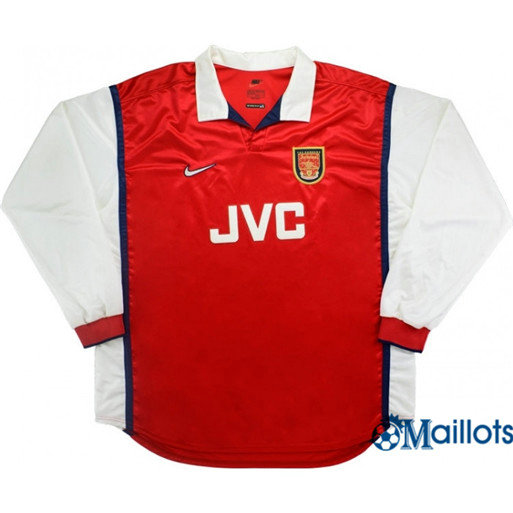 Maillot sport Vintage Arsenal Manche Longue Domicile 1998-99