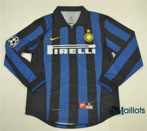 Maillot Rétro football Inter Milan Manche Longue Domicile 1998-99