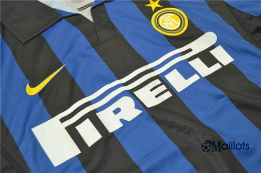 Achat Maillot foot Rétro Inter Milan Manche Longue Domicile 1998/1999 pas cher