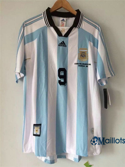 Thaïlande Maillot Rétro foot Coupe du Monde Argentina Domicile (9 BATISTUTA) 1998 pas cher