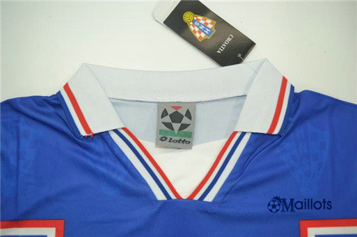 Site Maillot Vintage fc football Coupe du Monde Croatie Exterieur 1998 pas cher