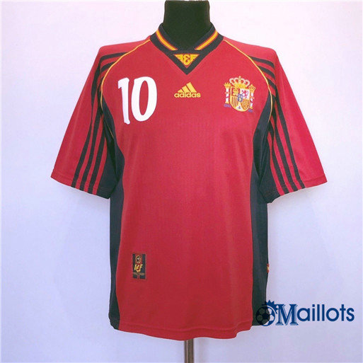 Thaïlande Maillot Rétro foot Coupe du Monde Espagne Domicile (10 Raul) 1998 pas cher