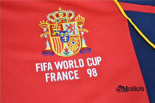 Encadrer Un Maillot Vintage foot Coupe du Monde Espagne Domicile 1998 pas cher