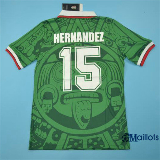 Maillot sport Vintage Mexique Domicile Vert (15 Hernandez) 1998